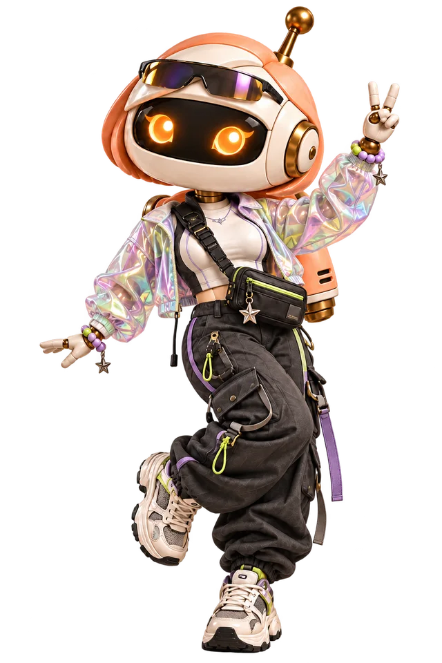 Dana Raver in an iridescent jacket